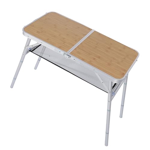 Table pliante camping grand plateau stable pour repas de plein air - 4