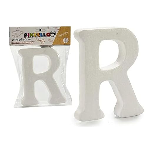 Pincello S3607122 Letra R Poliestireno, Materiales Varios, Multicolor, Talla Única