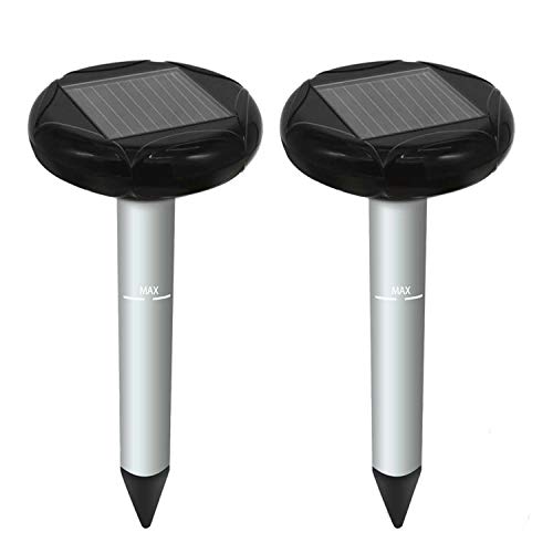 Ofimon Mole Repellent Solar Mole Repeller Gopher Repellent Ultrasonic Vole Repellant Rodent Deterrent