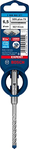 Bosch Professional 1x Expert SDS plus-7X Hammerbohrer (für Stahlbeton, Ø 6,50x115 mm, Zubehör Bohrhammer) – Ansicht 2