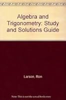 Algebra and Trigonometry/Study and Solution Guide 066916271X Book Cover