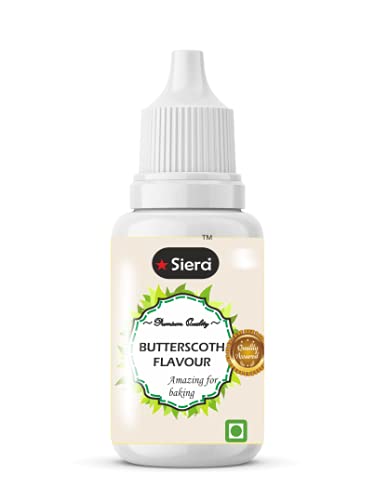 Siera Butterscotch Flavour 30ML Essence for Baking Cakes, Jams, Jelies, Cookies, Ice Creams and Puddings Liquid Food Essence for Cake Making (Vanilla Flavour 30ml) (B099PY2ZMX) Amazon Price History, Amazon Price Tracker