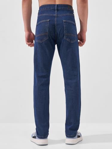 Image of Highlander Mens Tapered Fit Denim Jeans for Man|Regular Length|Mid-Rise|Stretchable Fabric | Jeans for Man | Men Jeans