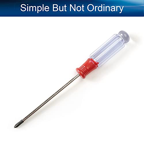 Utoolmart Phillips Screwdriver, 3Mm Magnetic Cross Head Tip Screwdriver, 75Mm 45# Steel Shaft, With 50Mm Plastic Handle, For Repair Home Improvement Craft, 1 Pcs #TOP2
