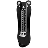 Baluue Dispositivo de Medición de Pies para Niños Pequeños Negro, Regla Precisa de Talla de Calzado, Herramienta para Bebés de 0-8 Años, Uso Doméstico, Medición Cómoda y Segura