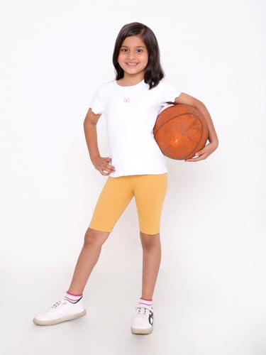 Image of TotzTouch Girls Cotton Stretchable Cycling Shorts | Girls Summer Shorts