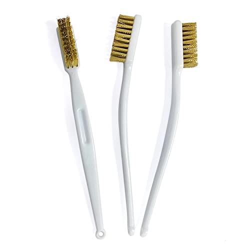 3 cepillos de limpieza de boquillas de impresión 3D, boquilla de alambre de cobre desoxidado, cepillo de mantenimiento industrial de cabezal de impresión, cepillo de dientes de limpieza de boquillas