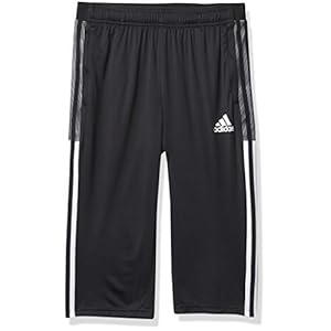 adidas unisex-child Tiro 21 3/4 Pants Black Medium
