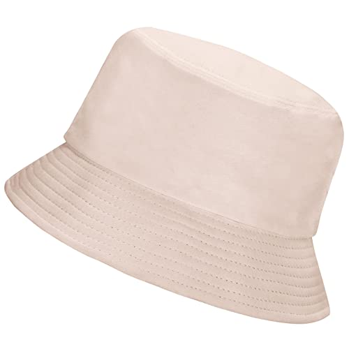 Image of Rosoz 1 & 2 Pack Bucket Hat for Women Men Summer Travel Beach Sun Hat Outdoor Cap Unisex Bucket Hats