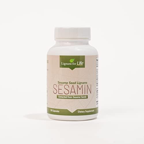 Lignans For Life Sesamin for People, 90 Capsules - Sesame Seed Lignans, Natural Dietary Supplement