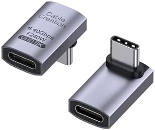 Amazon.com: Cable Matters Combo-Pack 40Gbps Right Angle USB-C Adapter ...