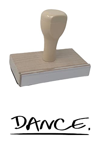 Dance Rubber Stamp, 1 X 3" Wood Stamp #TOP28