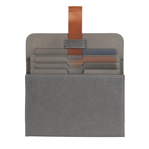 SIOTI Camera 100 * 100mm Square Filter Case 3 Pockets, Leather Filter Pouch, Compatible with 100mm*150mm Square ND/GND/Colorful Filter