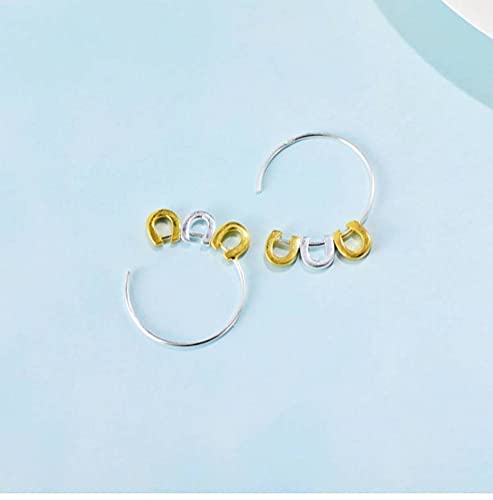 Pendiente para mujer minimalista con forma de U y estilo simple 6