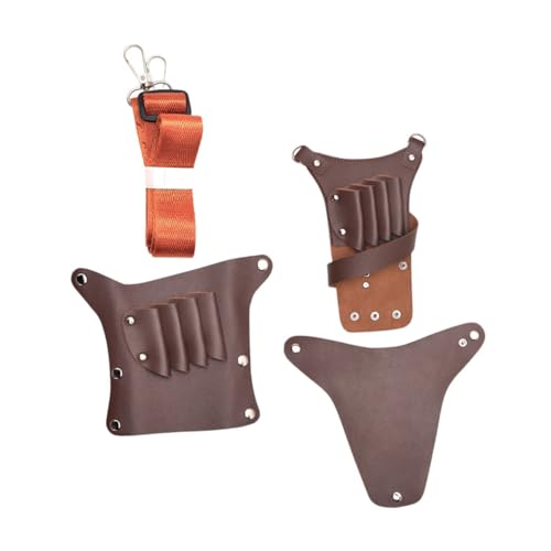 Didiseaon Scissor Bag for Hairdresser Stylist Waist Pouch Barber Tool Storage Large Capacity Pu Leather