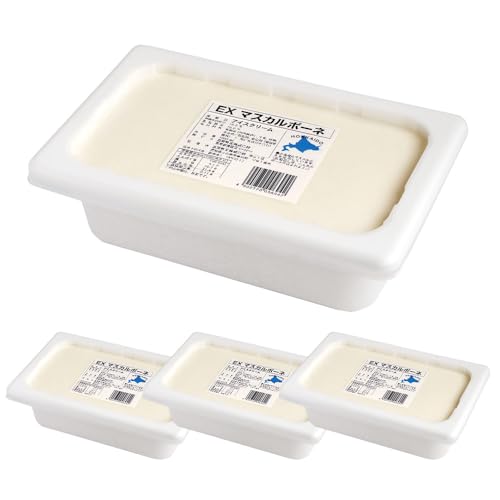 【4個セット】【ママパン】森永乳業 EX マスカルポーネ 2000ml×4(8L) まとめ買い アイスクリーム 2L 業務用