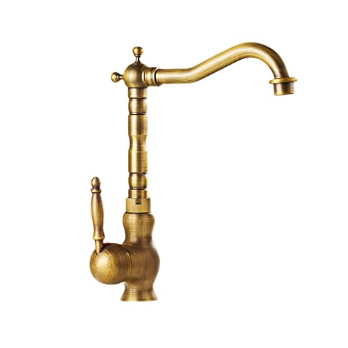Robinet de cuisine rétro mélangeur antique pour évier classique