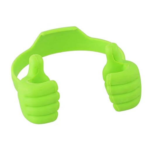 VALINK Thumbs-Up Cell Phone Holder,Portable Mobile Phone Holder Mobile,Movie Watching Bed Desktop Mount Mobile Stand Green