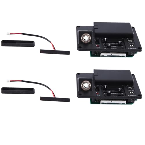 Cwmiibili 2X Electric Silent Violin Pickup Transducer Soft with Headphone for DIY Violin Strings Instruments Parts VPU-400