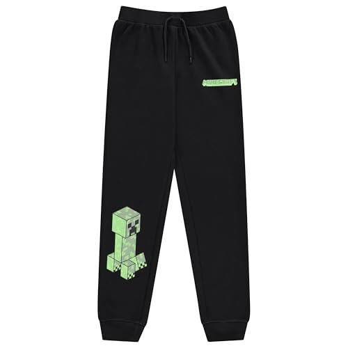 Ensemble sweat à capuche et pantalon Minecraft garçon noir et vert - 4