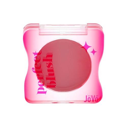 JöVö - Colorete en Crema 04 Pop Rocks | Blush en Crema Sólida | Aspecto Natural y Fresco | Aplicación Suave y Uniforme | Construcción de Color Gradual
