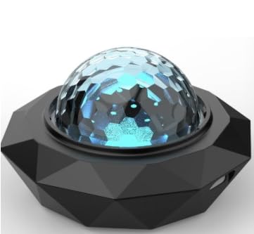 Mini luz de bola de discoteca, luz nocturna 3 en 1 RGB activada por sonido y automática para fiestas disco miniatura 1