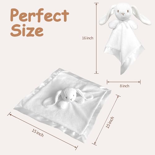 Image of Baby Security Blanket Loveys for Babies Boys Girls, 15 inch Soft Baby Lovey Unisex Lovie, Baby Gifts for Newborn Boys and Girls