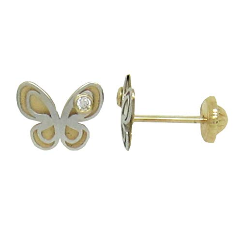 Boucles d'oreilles dormeuses papillons or 18k à porter au quotidien en toute liberté