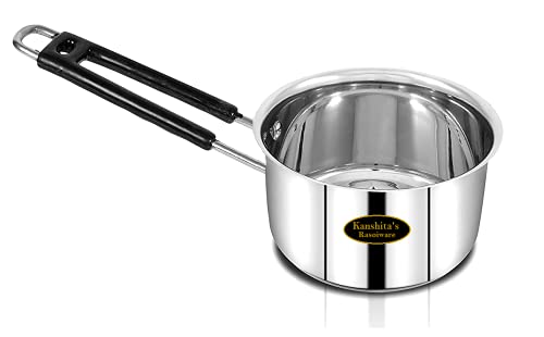 Kanshita’s Rasoiware Stainless Steel Induction Tea Pan/Saucepan for Boiling Tea, Milk Coffee 1.5 Liter
