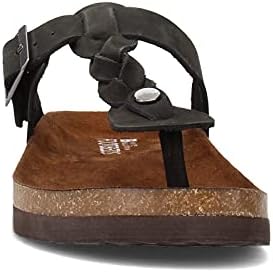 WHITE MOUNTAIN Shoes Handle Women's Flat Sandal, Black/Nubuck, 8 M | Image 2