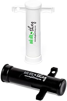 Bug Bite Thing | Suction Aid, Poison Remover - Insect Bites and Bee/Wasp Stings | Chemical Free Natural Relief Against Insect Bites | Family Value Bundle (2-Pack) | Black & White