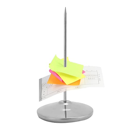 Receipt Holder Spike, Stainless Steel Memo Holder Stand Invoice Note Organizer Bill Fork Holder Ticket Stabber for Restaurant Bar Counter Office Desk
