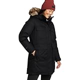Eddie Bauer Women's Superior Arctic Down Waterproof Parka, Black, Medium
