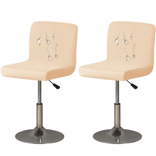 Housse tabouret de bar imperméable beige : protégez vos chaises des taches