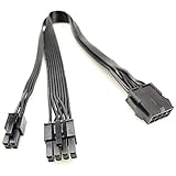Certusfun CPU 8 to 8+4 Pin EPS Cable, 30CM Female to Male 12V Extensions CPU Power Cable
