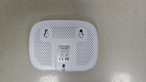 Image of 18-in-1 Smart Air Quality Monitor - Indoor WiFi Air Quality Detector with Dual Chip, Real-Time for AQI, CO2, PM2.5, PM1.0, PM10, TVOC, HCHO, Time Display, Temperature & Humidity with Aler (White-B2)