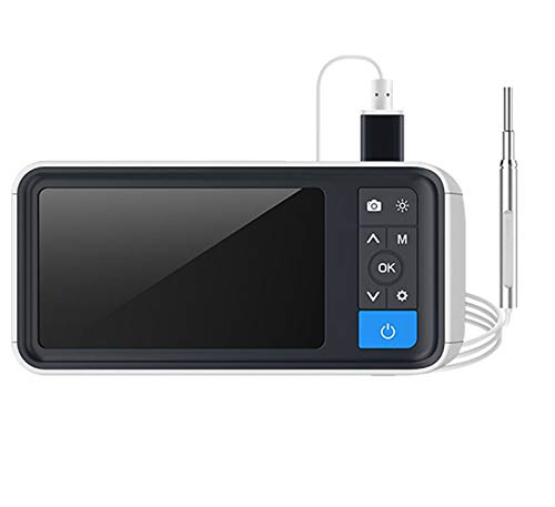 Digital-Ohr Otoskop 3.9mm Visueller Ultra-Dünne HD Ear Scope Kamera Ohrreiniger 4.5 Zoll-Schirm-Ohr-Wachs-Removal mit Werkzeug und 6 LED 32GB