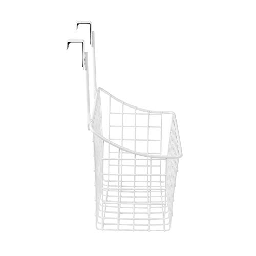 Spectrum Diversified Grid Storage Basket, Over The Cabinet, Steel Wire Sink Organization for Kitchen & Bathroom, Medium, Satin Nickel PC
