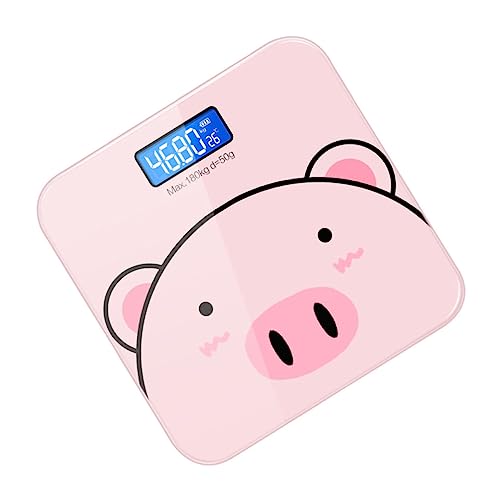 Échelle de poids électronique cartoon USB rechargeable de précision domestique
