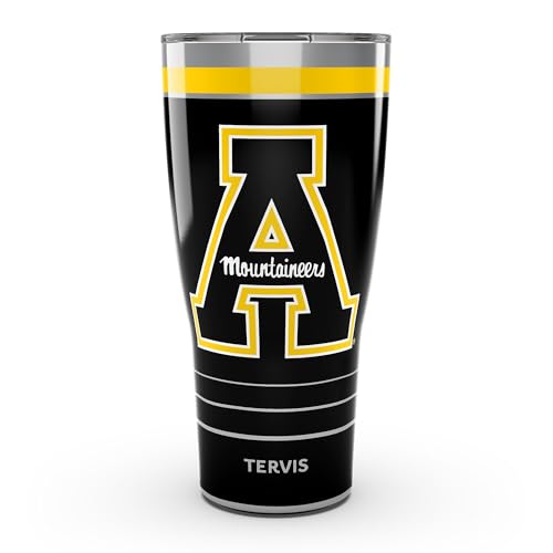 Tervis Traveler Appalachian State Mountaineers - MVP Triple Insulated Tumbler Travel Cup Keeps Drinks Cold & Hot, 30oz, Stainless Steel