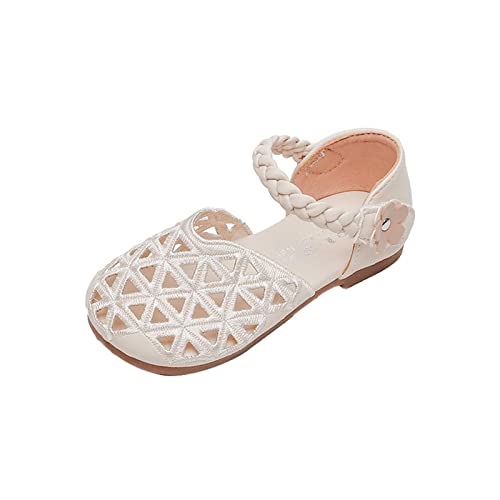 Girls Sandals Mesh Design Sandals Flower Flat Sandals Summer Dress Shoes Knitted Sandals Jelly Sandals for Toddler Girls