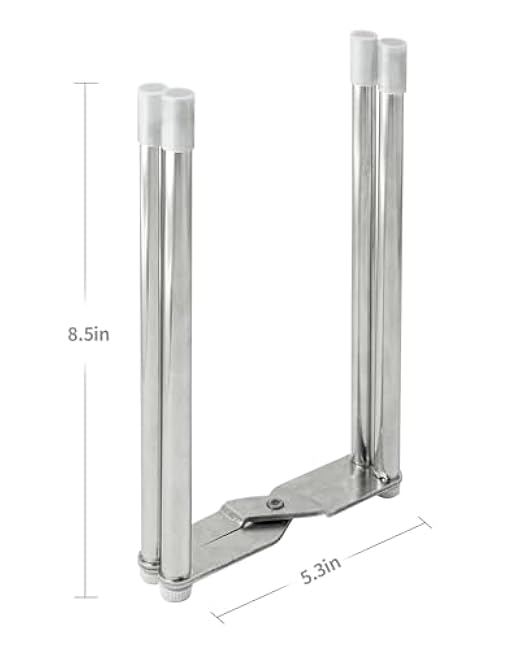 Drying Rack, Stainless Steel Kitchen Stand Holder for Bottles, Cups and Plastic Bags, Multifunctional Countertop Shelf