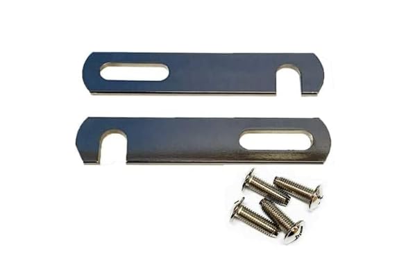 Divan Bed Base Linking Bars 200mm-98mm Silver Nickel Plated With Screw Fittings Furniture. (200mm packs 2)