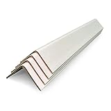 TubeeQueen Reinforced V-Board White Pallet Corner Guard Damage Protectors for Sustainable Packaging,...