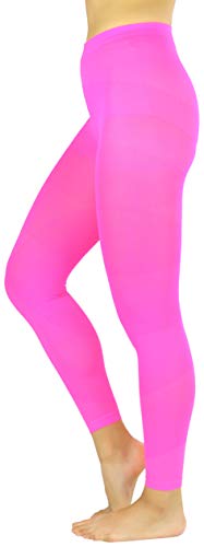Image of ToBeInStyle Women's Opaque Ankle Long Nylon Footless Fun Tights Pantyhose