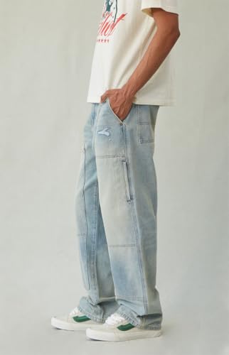 PacSun Men's Dylan Baggy Jeans Ripped Light Blue Tint2