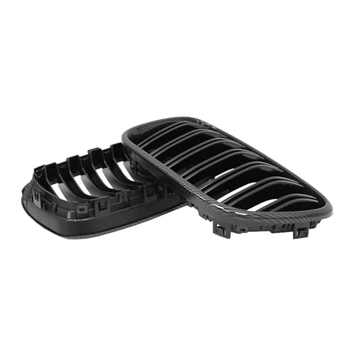 Rejillas delanteras de riñón negro mate y brillo para personalizar tu coche 3