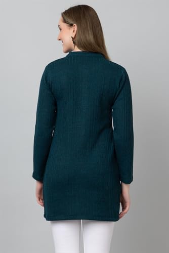 Image of HIFZAA Womens Woolen Long Cardigan Sweater for Women Winter wear for Ladies M to 4XL