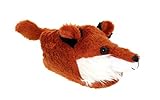 Happy Feet Slippers Fox Animal Slippers for Adults and Kids, Cozy and Comfortable, As Seen on Shark Tank (Large)
