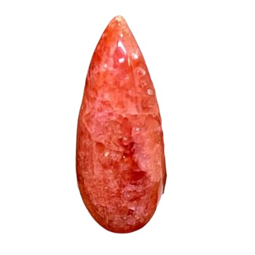 Rhodochrosite naturelle poire 28x12mm cabochon de qualité gemme pour haute joaillerie